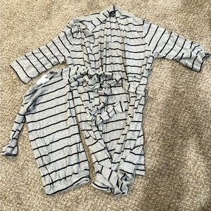 Mommy and baby matching robe and gown set